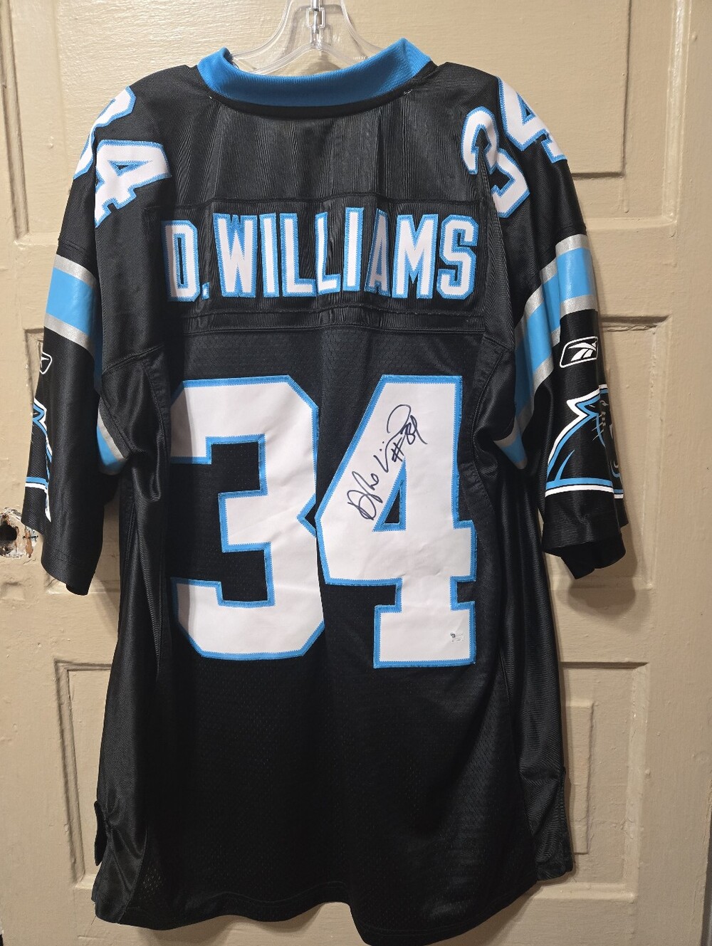 DeAngelo Williams #34 Carolina Panthers NFL SIGNED Reebok Jersey EUC Size: XL